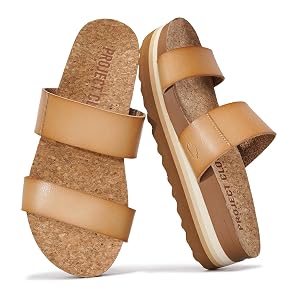 Project Cloud Fashion Womens Sandals - Memory Foam Insole and Comfortable Platform Sandals for Women - Lightweight and