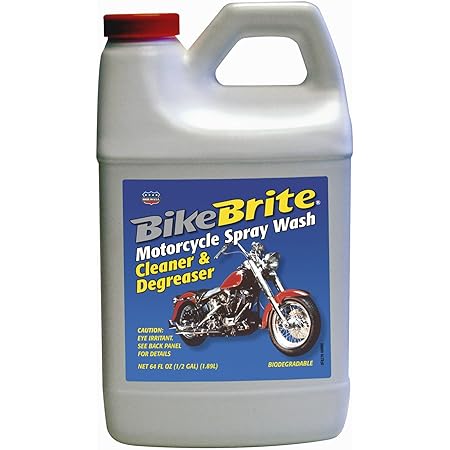 Bike Brite MC44R Motorcycle Spray Wash Cleaner and Degreaser - 64 fl. oz,Blue