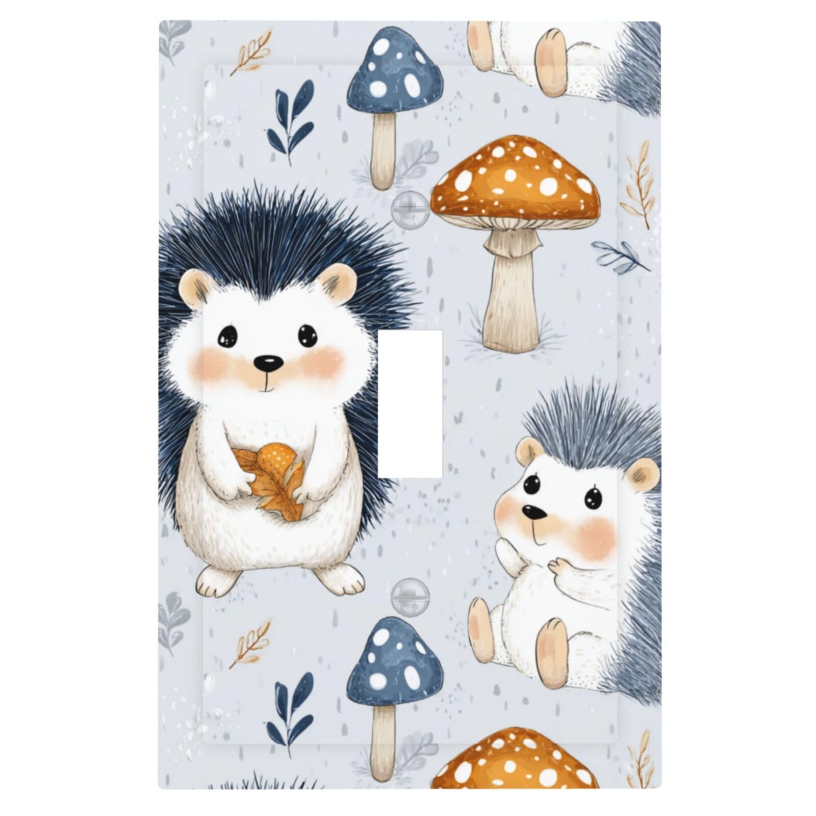 Plaque pour interrupteur bébé hérisson pour embellir les murs