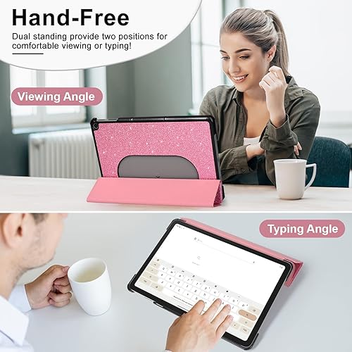 Miniatura 2 de Caweet Funda para tableta Google Pixel 2023 de 11 pulgadas, ultra delgada, ligera, carcasa rígida con soporte de tres pliegues con cierre magnético,