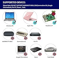 Vista 2 de 2 unidades de controlador USB inalámbrico de 2,4 GHz compatible con juegos de SNES, controlador USB SNES retro para PC clásico super para Windows PC