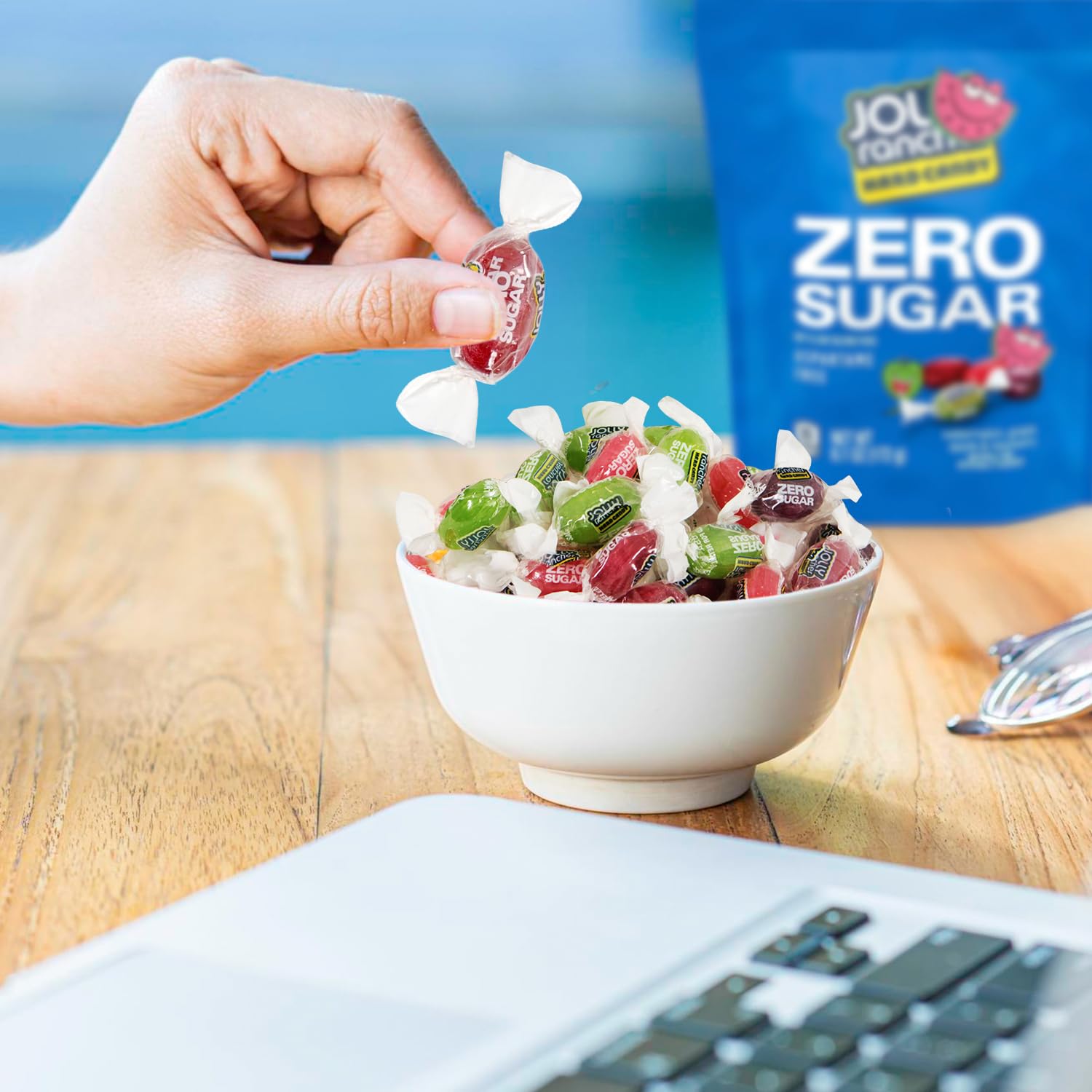 Zero Sugar Hard Candy, Pack of 3 Assorted Hard Candies 6.1oz Each, Ideal Sugarless Candy for Holiday Party and Everyday Sweet Cravings