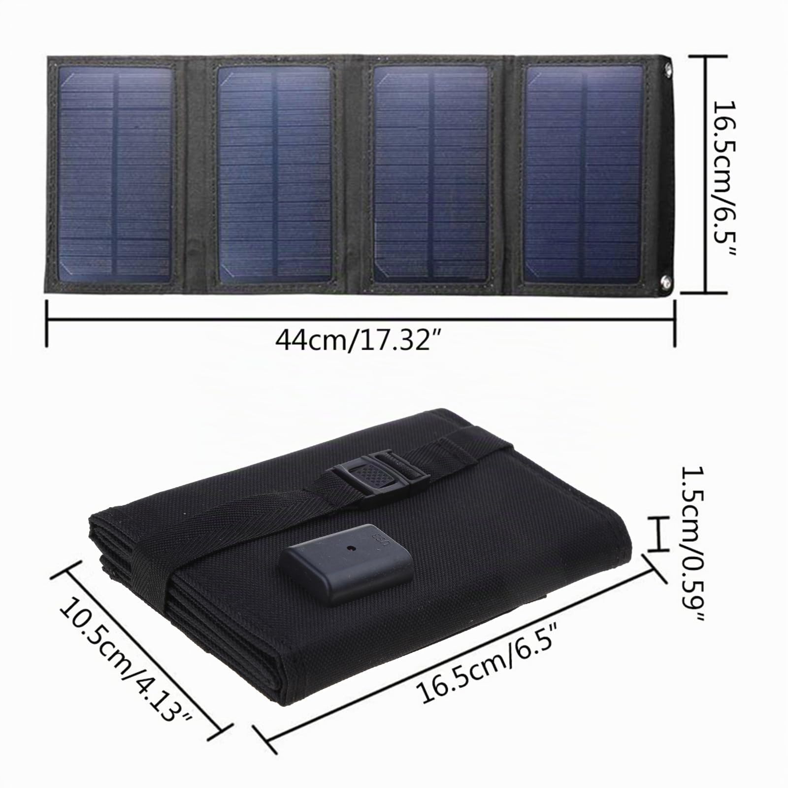 100W 5V USB Panneau Solaire Portable Pliant Étanche Power Bank Outdoor Camping Randonnée Téléphone Chargeur Cell