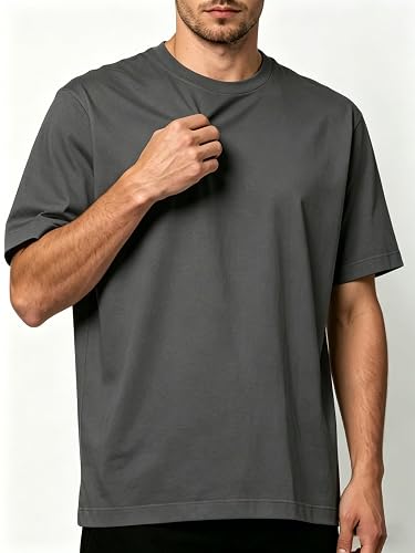 Camiseta de manga corta con cuello redondo para hombre, camiseta clásica básica casual, suave y transpirable para uso diario
