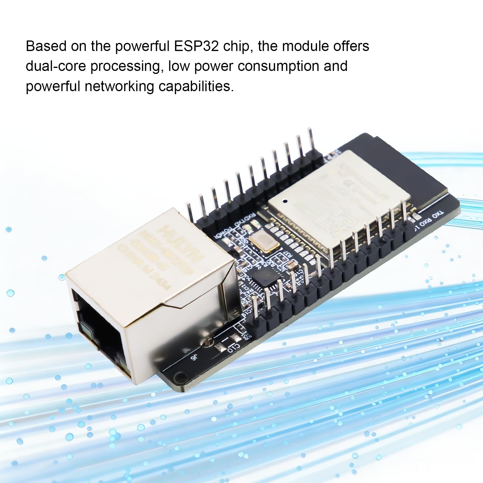3 pezzi WT32-ETH01 ESP32 ethernet porta seriale integrata Bluetooth + modulo WiFi Combo Gateway