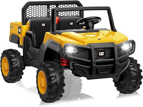 ANPABO Licensed Caterpillar Ride On Dump Truck, 24V Ride On