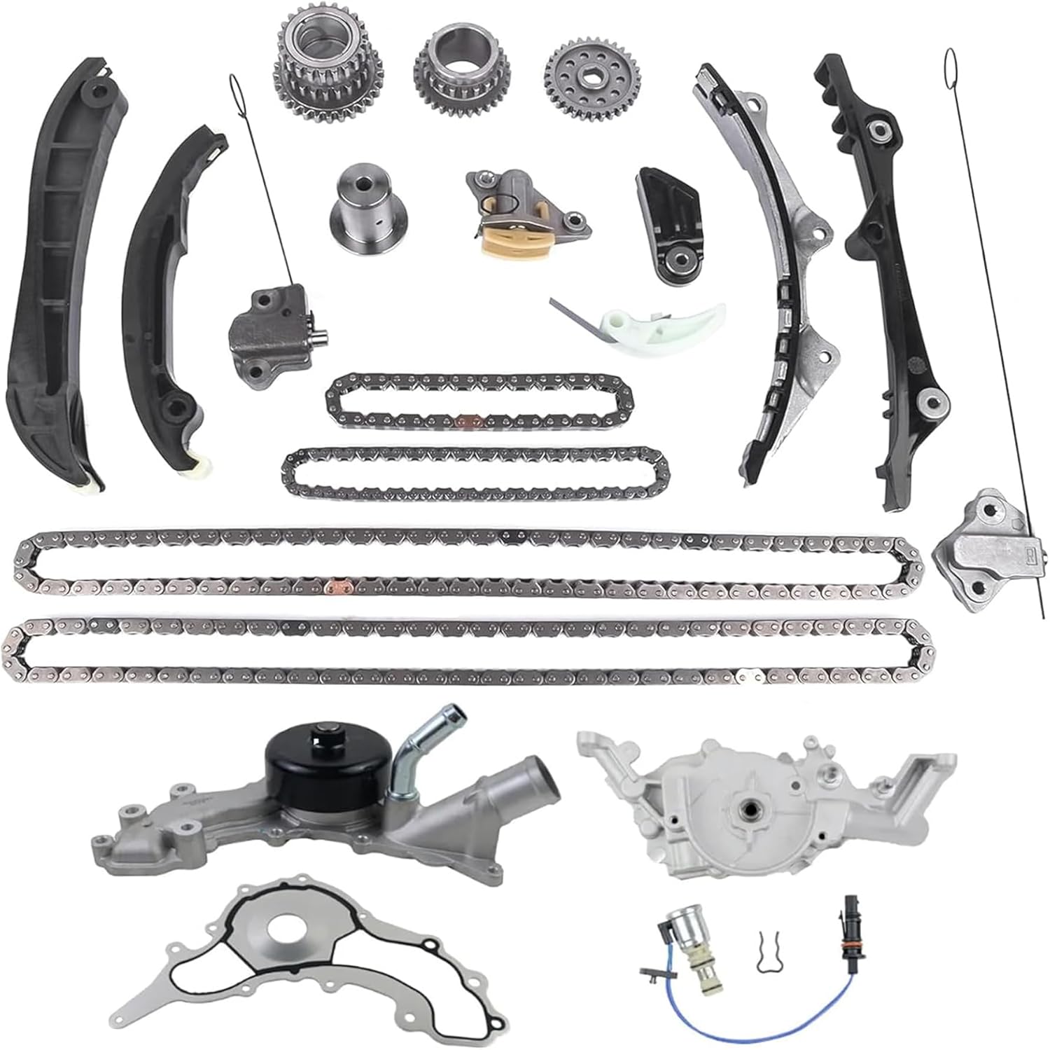 munirater timing chain kit oil pump water pump replacement for cherokee 3.6l 2011-2015 replacement for model 300 3.6l 2011-2015