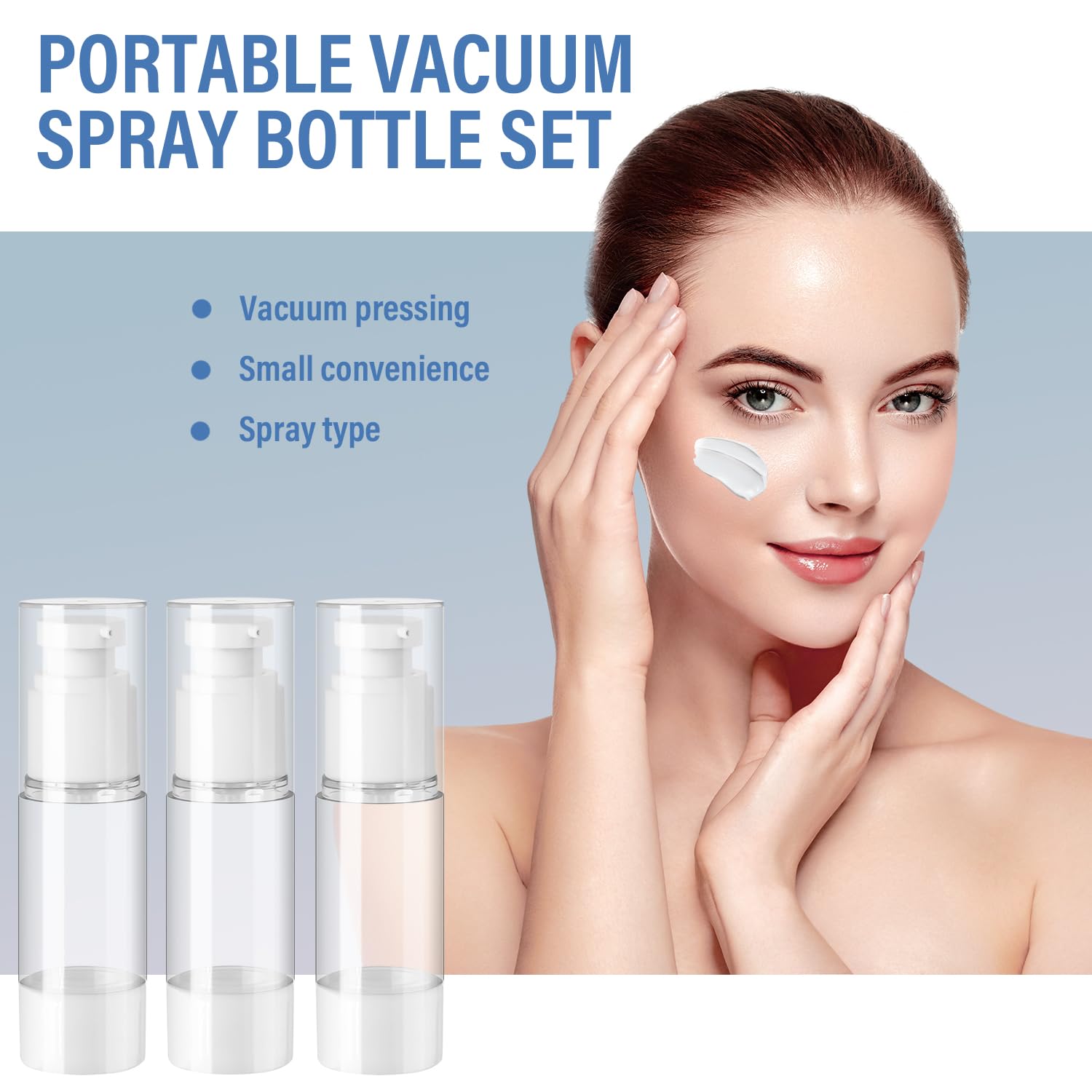 6 flaconi da 30 ml a pompa, ricaricabili vuoti, trasparenti, da viaggio, per fondotinta, essenza, crema, articoli da toeletta