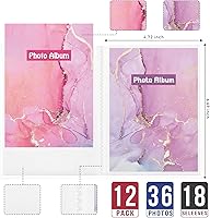 Vista 31 de Sinmoe 12 piezas Mini álbum de fotos 4x6 para 36 fotos, pequeño libro de fotos 4x6, libro de imágenes para graduación, boda, aniversarios