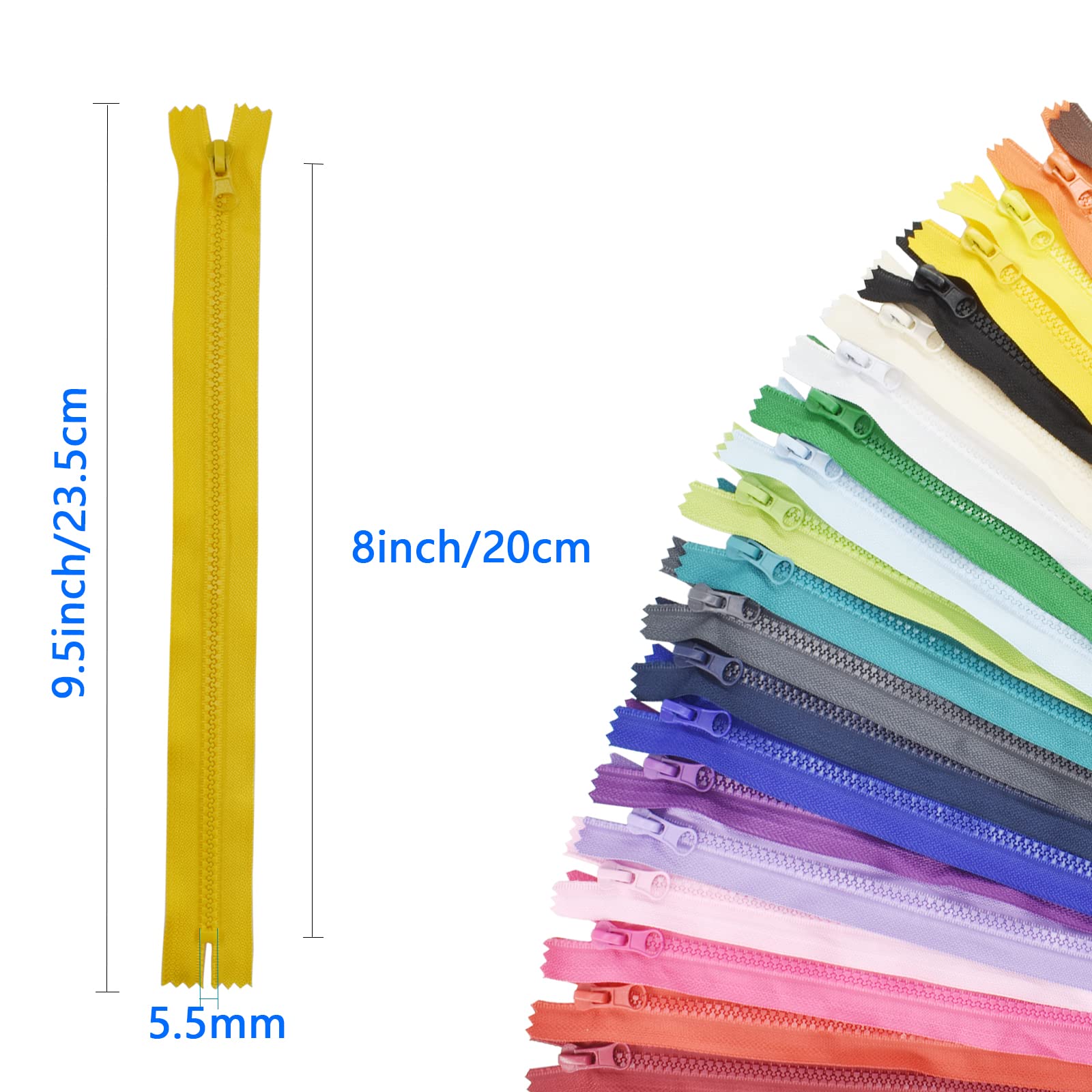 Lenzip #10 Heavy Duty Vislon Molded Plastic Marine Separating Zipper - Choose Your Length - Color: Black - Made in The United States (1 Zipper Per Pack) (Molded - 48