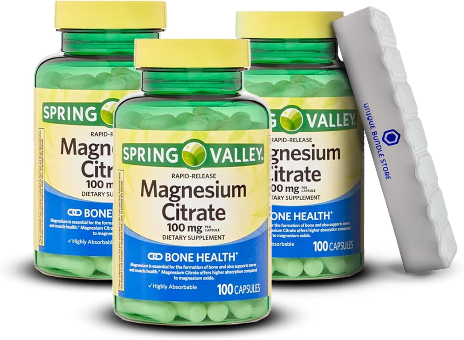 Spring Valley, Magnesium Citrate 100mg, Capsules 100 Count
