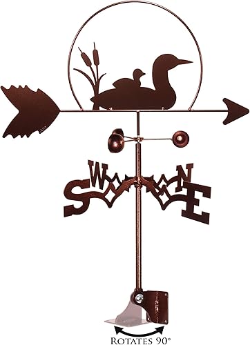 Miniatura 6 de SWEN Products Veleta Loon Bird (soporte de techo incluido)