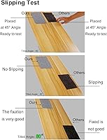 Vista 4 de Agarres Antideslizantes para Alfombra - 6x9 Pies, 18" de Grosor, (Fieltro + Goma) Alfombrilla de Área de Doble Capa, Proporciona Protección