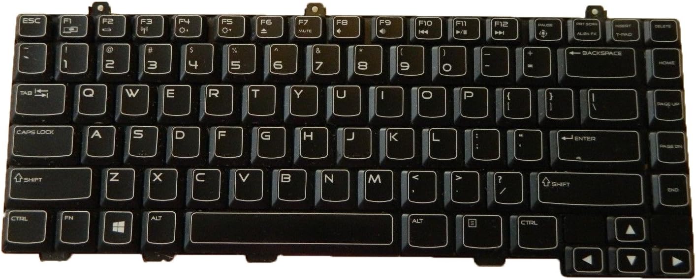 US Layout Replacment Keyboard for Dell Alienware M14x R2 Compatible PK130ML1B00 NSK-AKW01 0M23FN M23FN