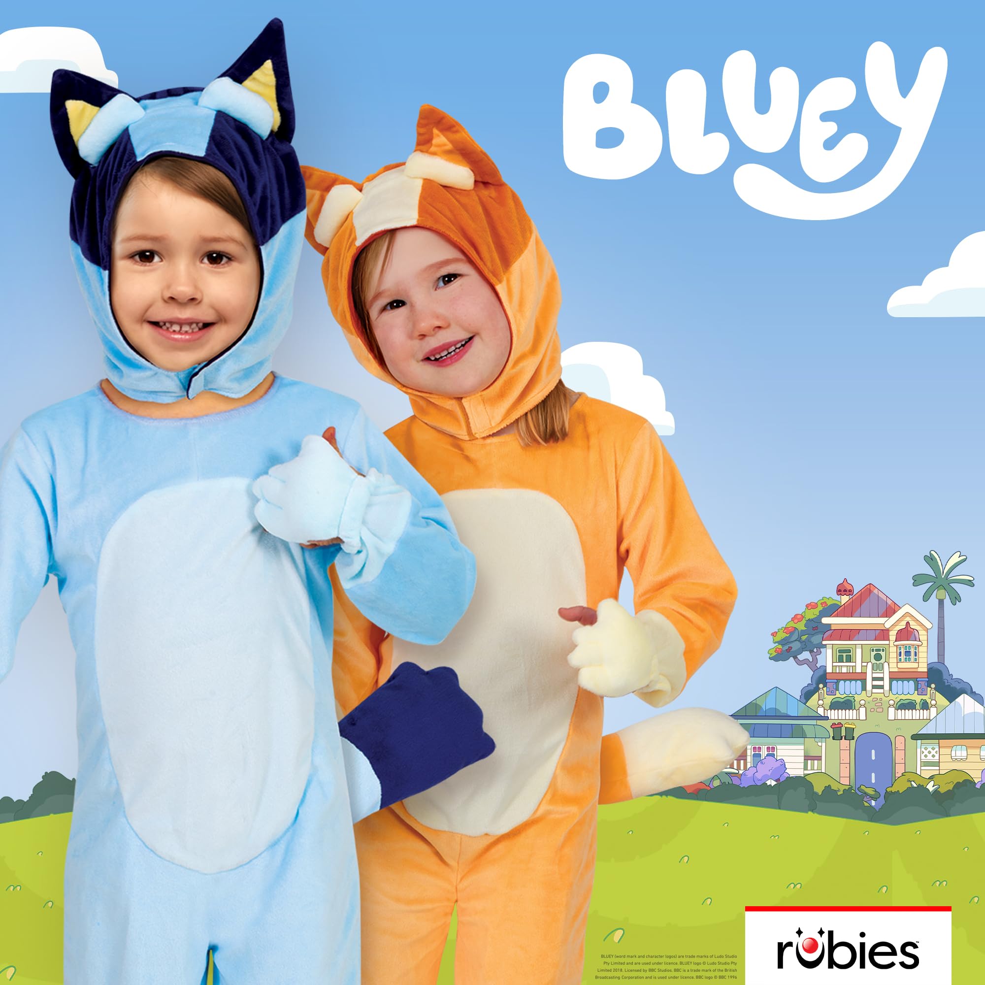 Rubies Official Bluey Bingo Child Costume, Kids Fancy Dress, Size 3-4