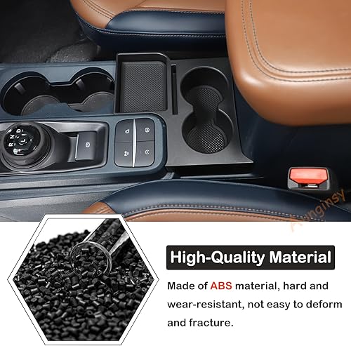 Miniatura 7 de Aunginsy Soporte para taza de consola central compatible con Ford Maverick 2022 2023 2024, caja de reposabrazos de asiento delantero, soporte de