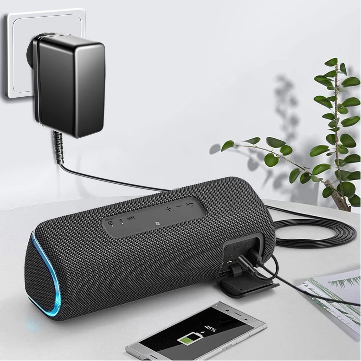 EU Power Adapter Charger For Sony SRS-XB30 SRSXB30 IPX5 Strobe Light - Foto 4