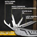 SENTAVIL A Compact Tool for Outdoor Travel, Adventure, Daily Use, and Carrying, the 18-in-1 Stainless Steel Snowflake Portable Multi-Tool, Screwdriver, and Bottle Opener Combination(1pc Silver Color) gallery image