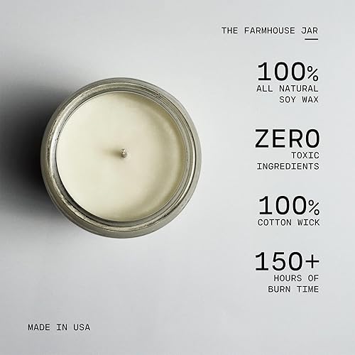 Miniatura 3 de Milkhouse Candle Company - Leche y azúcar - Velas de cera de abeja y soja de 26 onzas - Colección Farmhouse - 100% natural, sin parafina, con aceite