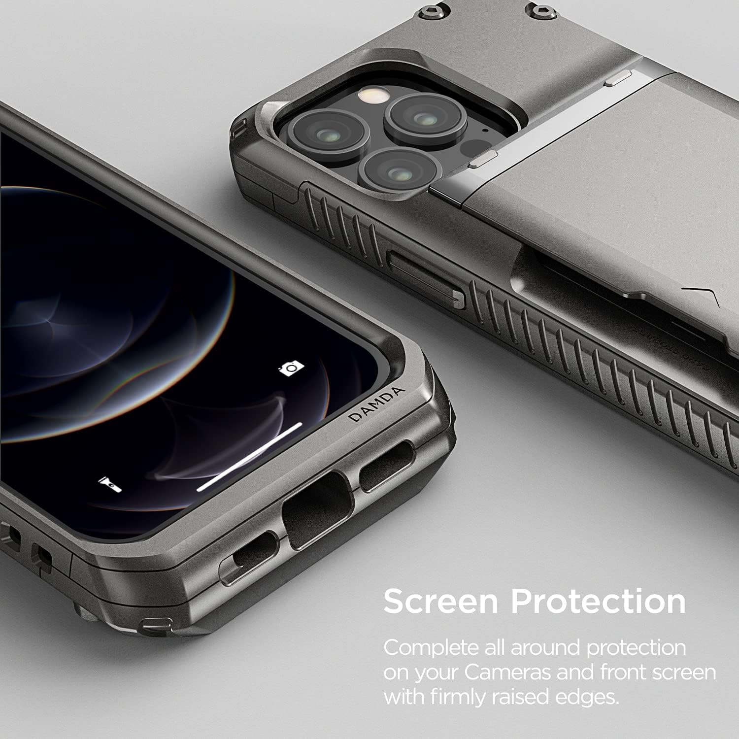 VRS DESIGN Damda Glide Pro Phone Case for iPhone 13 Pro, Sturdy Semi Auto Wallet [4 Cards] Phone Case Compatible for iPhone 13 Pro Case(2021) - Image 5