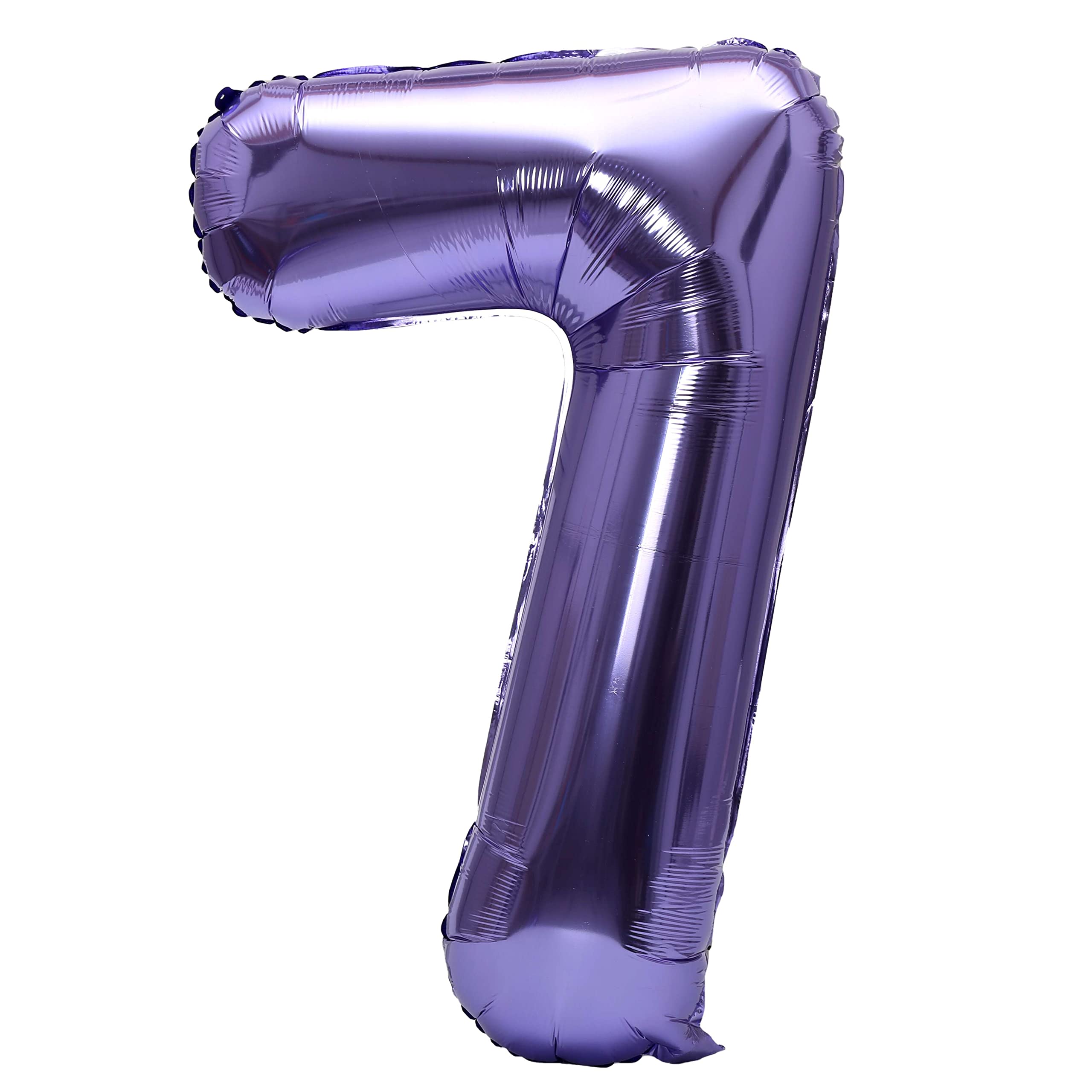 YPSelected 32 Inch Large Foil Helium Number Balloon Birthday Wedding Party 0-9 (Purple, 7)
