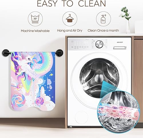 Miniatura 5 de Alfombra de baño para bebé antideslizante de 40 x 16 pulgadas, extra larga, antideslizante, con ventosas y agujeros de drenaje para baño, lavable a