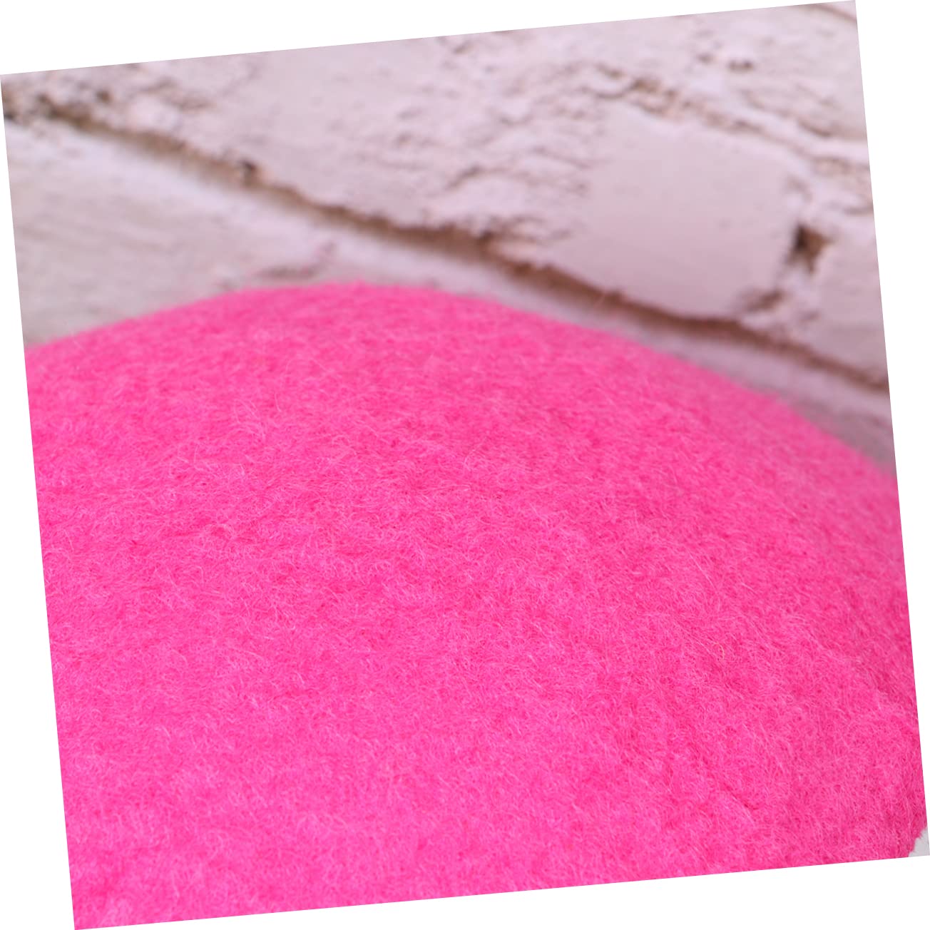 BESPORTBLE Rubber Inflatable Tennis Ball for Boys and Girls 20cm Large Pink Comfortable Flannel Fun for Outdoor Games