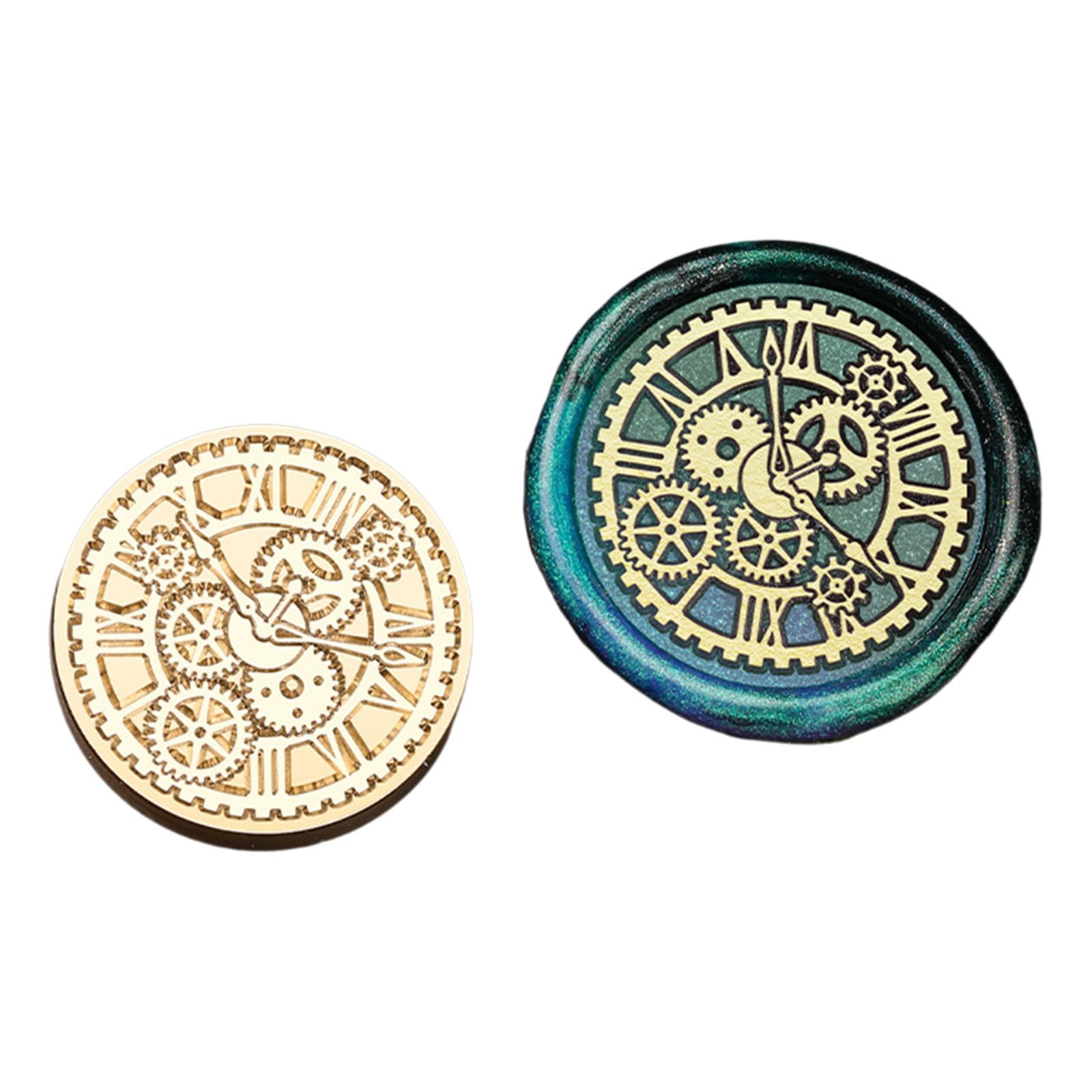 NEWFT Astronomical Series Waxed Seal Stamp Compasses Sealing Waxed Stamp for Invitation Envelopes Cards Letter Decoration Seal Astronomical Series Sealing