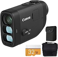 Canon PowerShot GOLF Laser Rangefinder Bundle: 7-800 Yd Slope Distance + Photo/Video + 32GB Card & Case (6254C001)