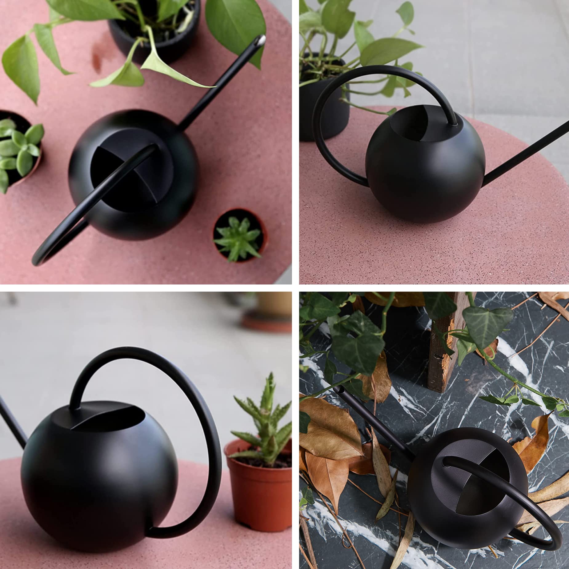 Arrosoir extérieur Arrosoir extérieur, arrosoir intérieur Arrosoirs Arrosoir d'intérieur 400 ml Arrosoir à long bec avec poignée haute Petit arrosoir en acier inoxydable for plantes d'intérieur