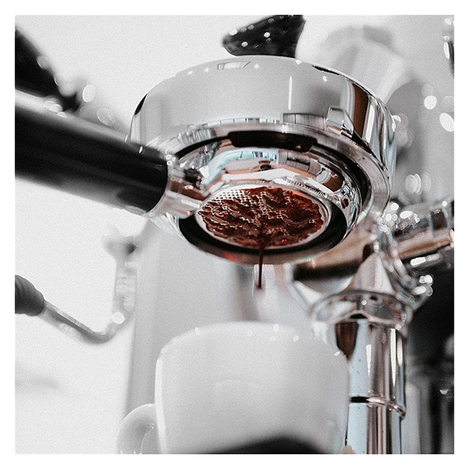Taza De Filtro Sin Fondo For Café, Herramienta De Barista Con Mango De Madera Maciza, Accesorio For Máquina De Café Expreso, 58mm. Compatible Con Gaggia Clásico.(Red Wood Handle A)
