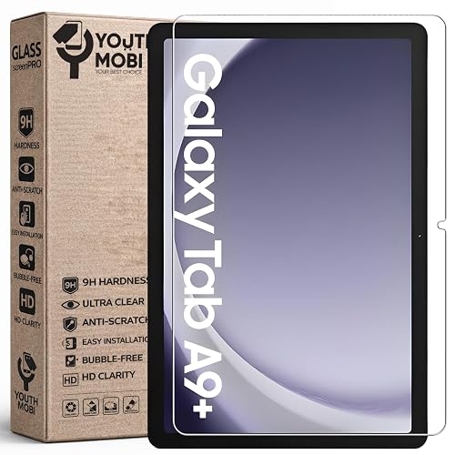 YOUTH MOBI Tempered Glass Screen Protector for Samsung Galaxy Tab A11 Plus / A9 Plus 11-inch (SM-X210/X216) | 9H Hardness | Anti-Scratch | HD Clarity | Pack of 1
