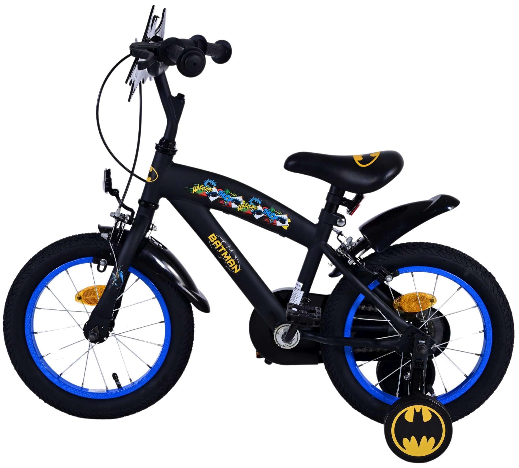 Volare Batman 14 pollici bicicletta per bambini nera - sicurezza, comfort e divertimento per ogni bambino!