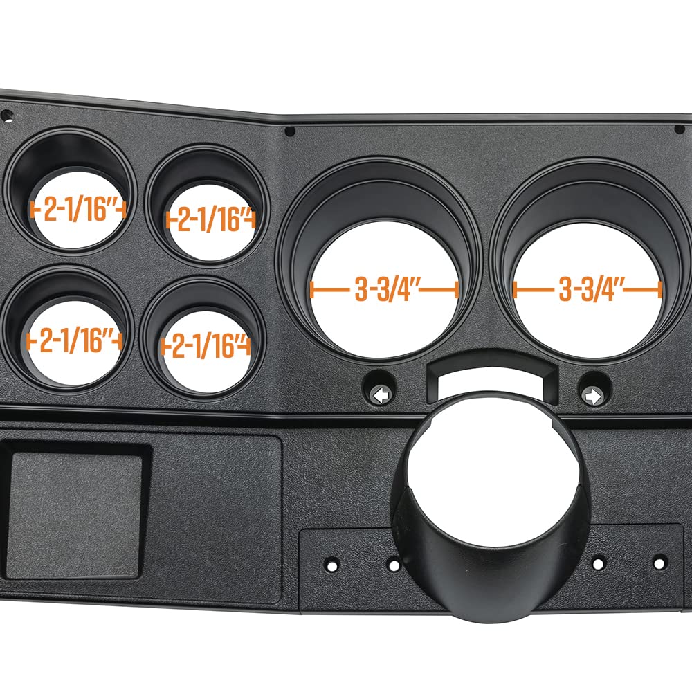 おはし商店GlowShift 6Gauge Cluster Package Compatible with Chevy C10 1973