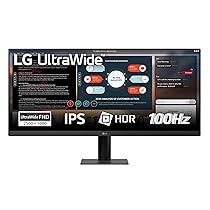 LG 29U511A Monitor UltraWide 21:9 29″ IPS, WFHD (2560×1080), HDR10, 100Hz, sRGB 99%, HDMI, DisplayPort, Uscita Cuffie, Schermo Antiriflesso, Reader Mode, Flicker Safe, Nero