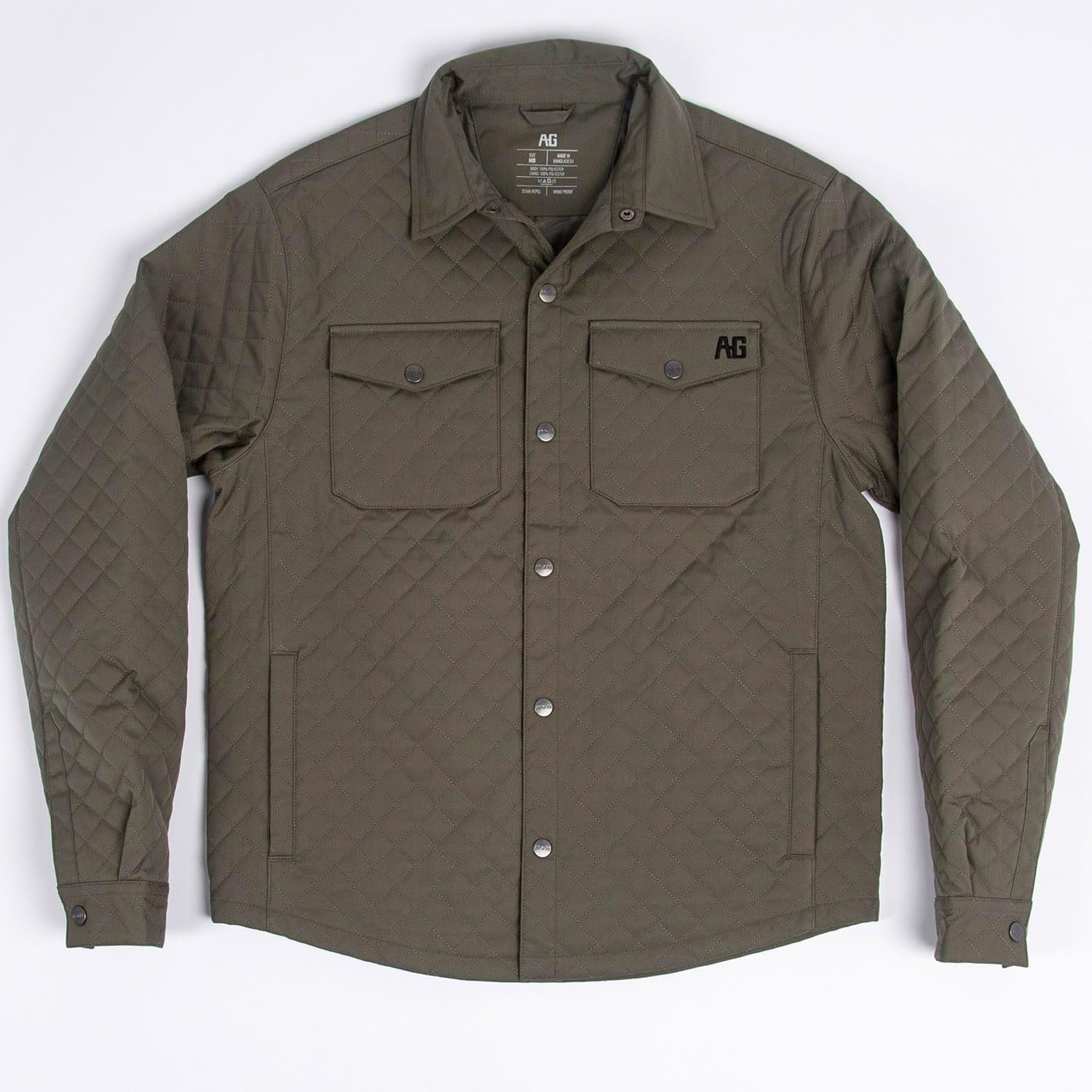 AG-GEAR Men's Silo Jacket, Wind Resistant Fabric, Performance Work Jacket, Snap Front, Quilted Exterior, Chest Snap Pockets - Image 5