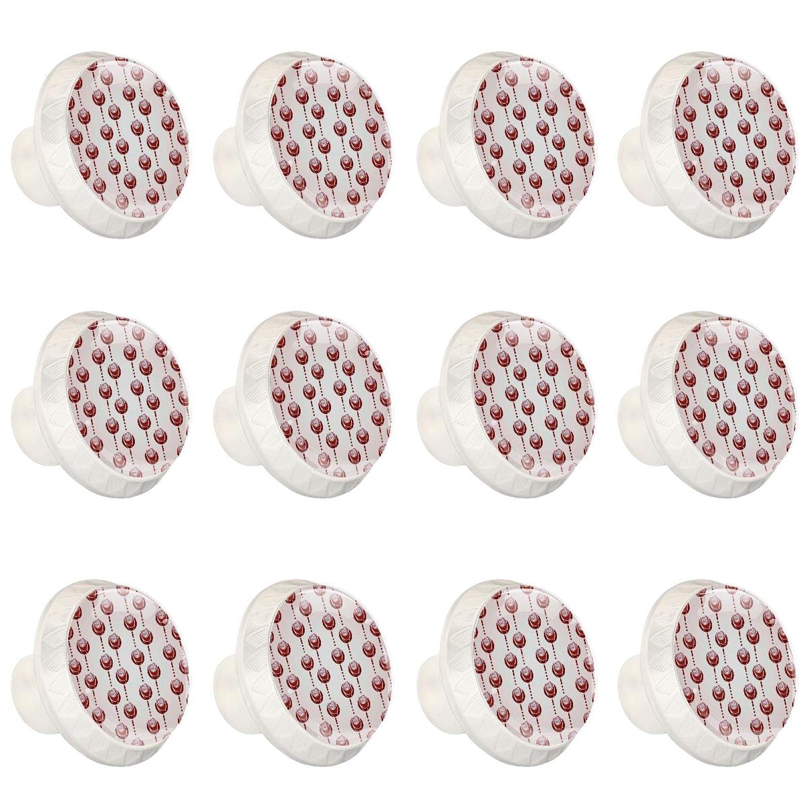 Boutons décoratifs ronds de cabinet de cuisine rose haut de gamme