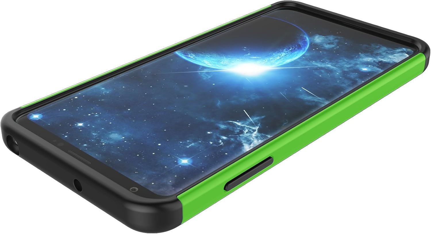 Tekcoo Case for LG V35 ThinQ LG V30S / LG V30 / LG V30 Plus, Cute [Tmajor] Shock Absorbing [Green] Combo Rubber Silicone & Plastic Scratch Resistant Bumper Sturdy Grip Hard Cover Cases