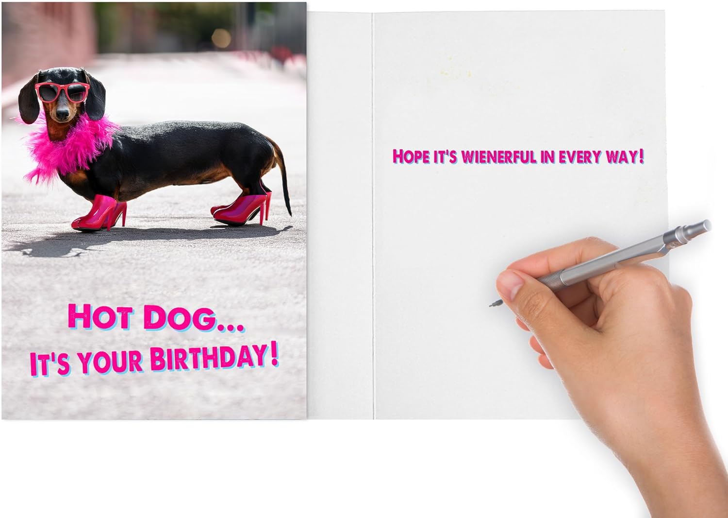 Funny Birthday Card, Funny Birthday Cards for Women, Men, Sister, Brother, kids, Friends, all the wienerful people in your life - Image 3