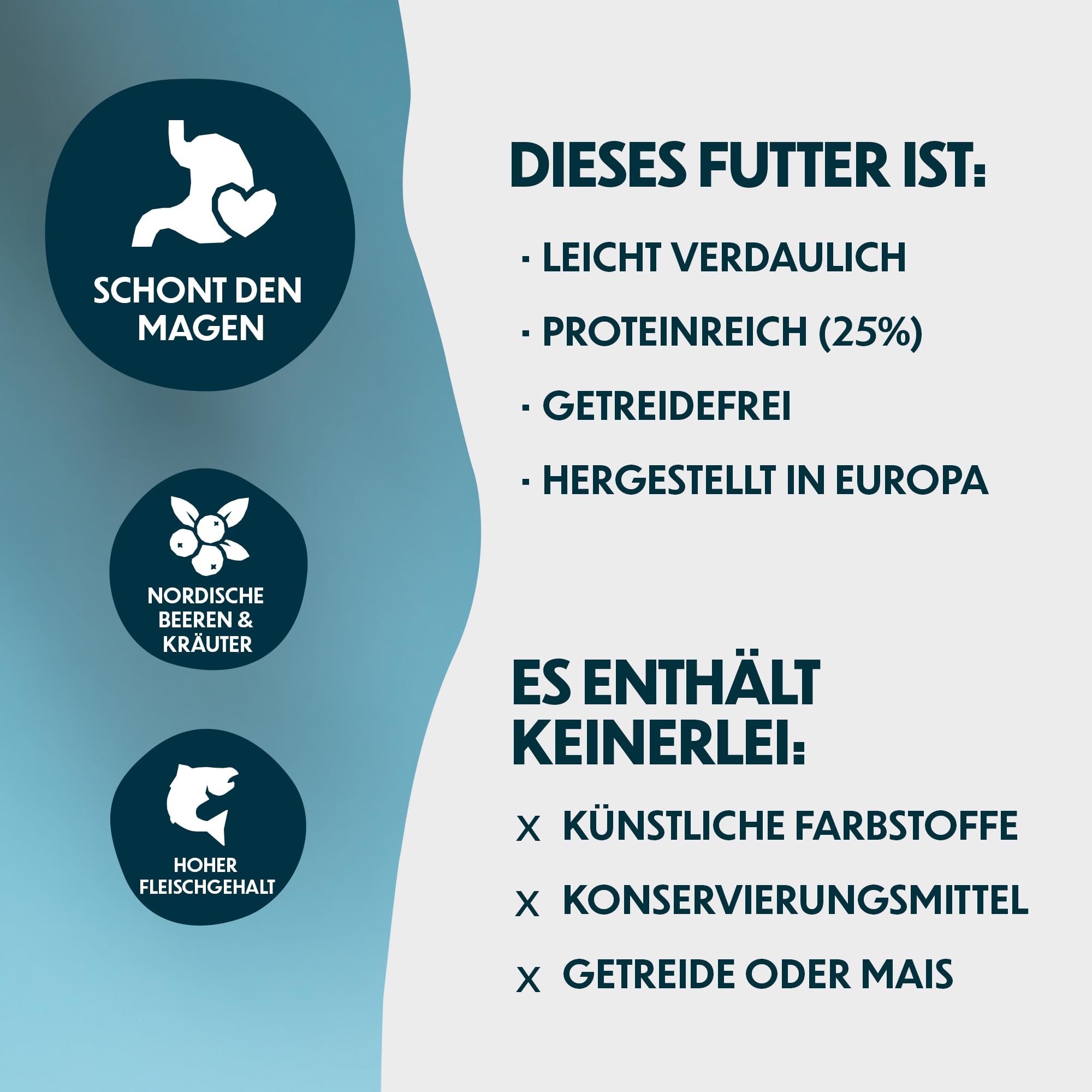 Trockenfutter mit Lachs & Kartoffel für Erwachsene Hunde, 10 kg | Mit Lachs, leicht verdaulich getreidefrei, für empfindliche Hunde, unterstützt Haut & Fell, nordische Beeren & Kräuter