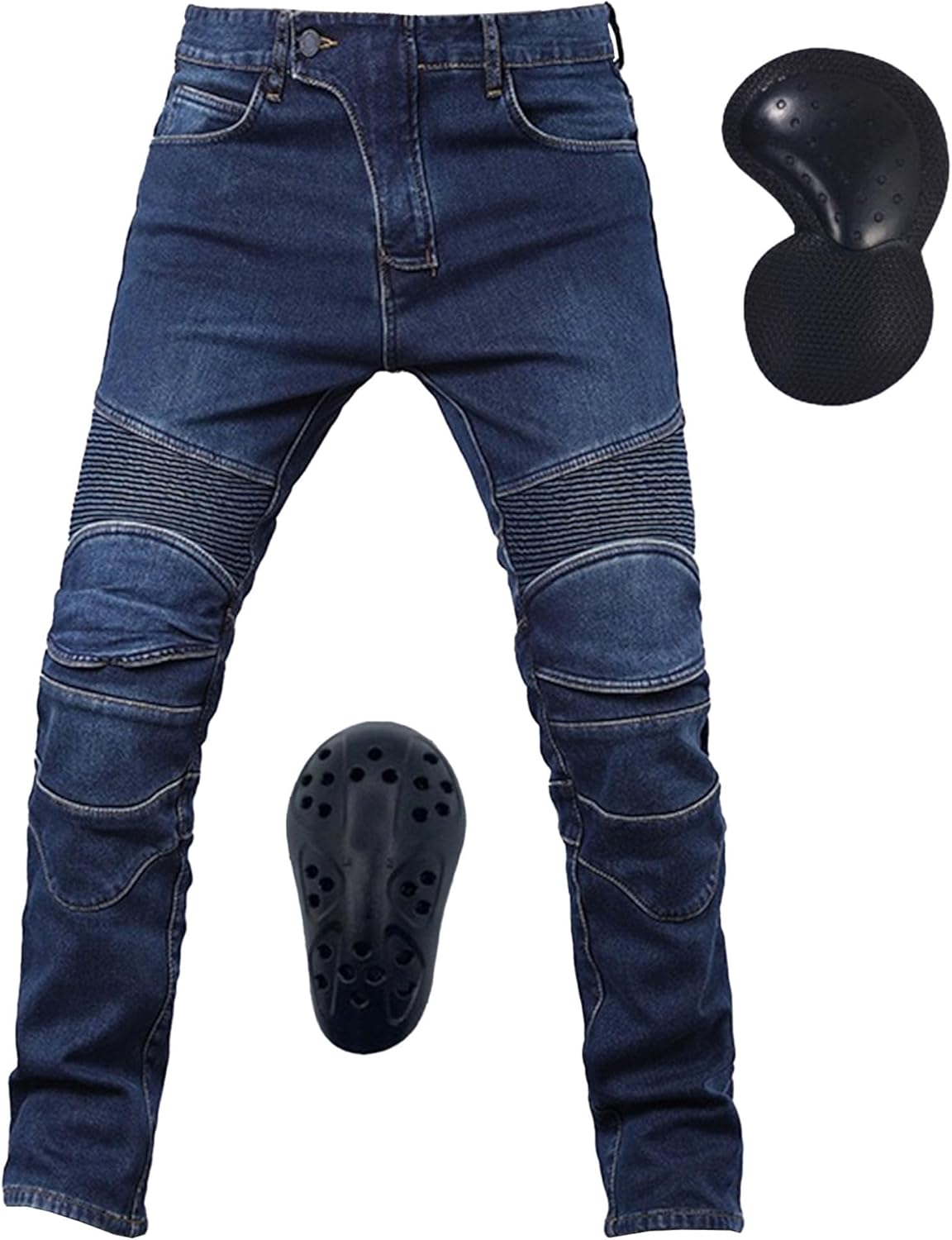 Knee Hip Removable Armored Pant Regular Motorcycle Pants Riding Jean Athletic Fit Jeans for Men