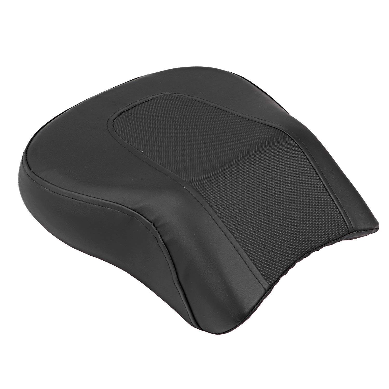 Cuscino per sedile posteriore del passeggero, compatibile con Harley Softail Fat Boy FLSTF 2007-2017, colore: Nero