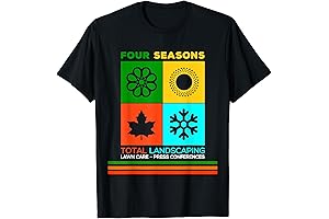 Four Seasons Total Landscaping: Patriotic Graphic Unisex Adult Tee Shirt