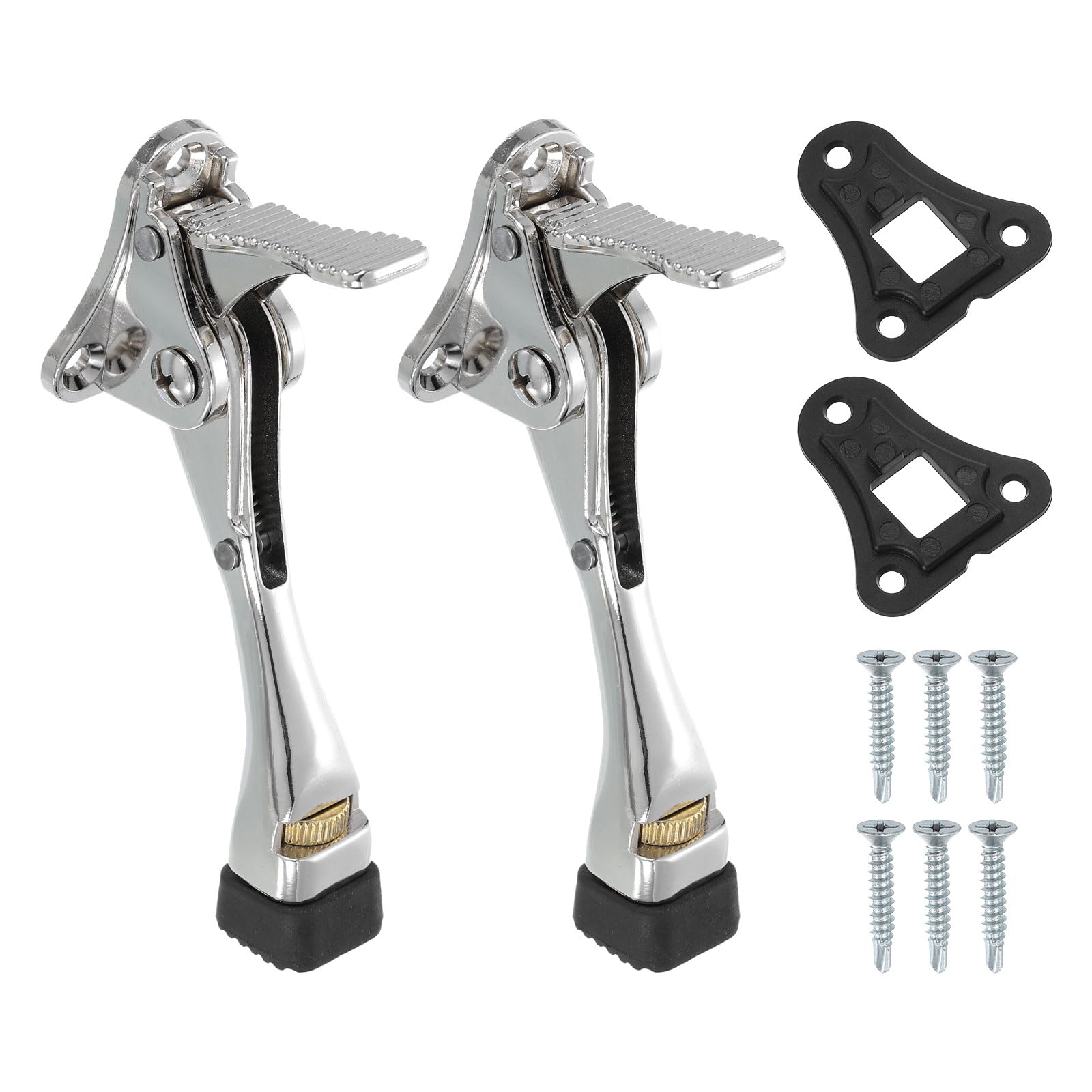 Butée de porte de 10,2 cm uxcell avec pédale One Touch et pied réglable en caoutchouc