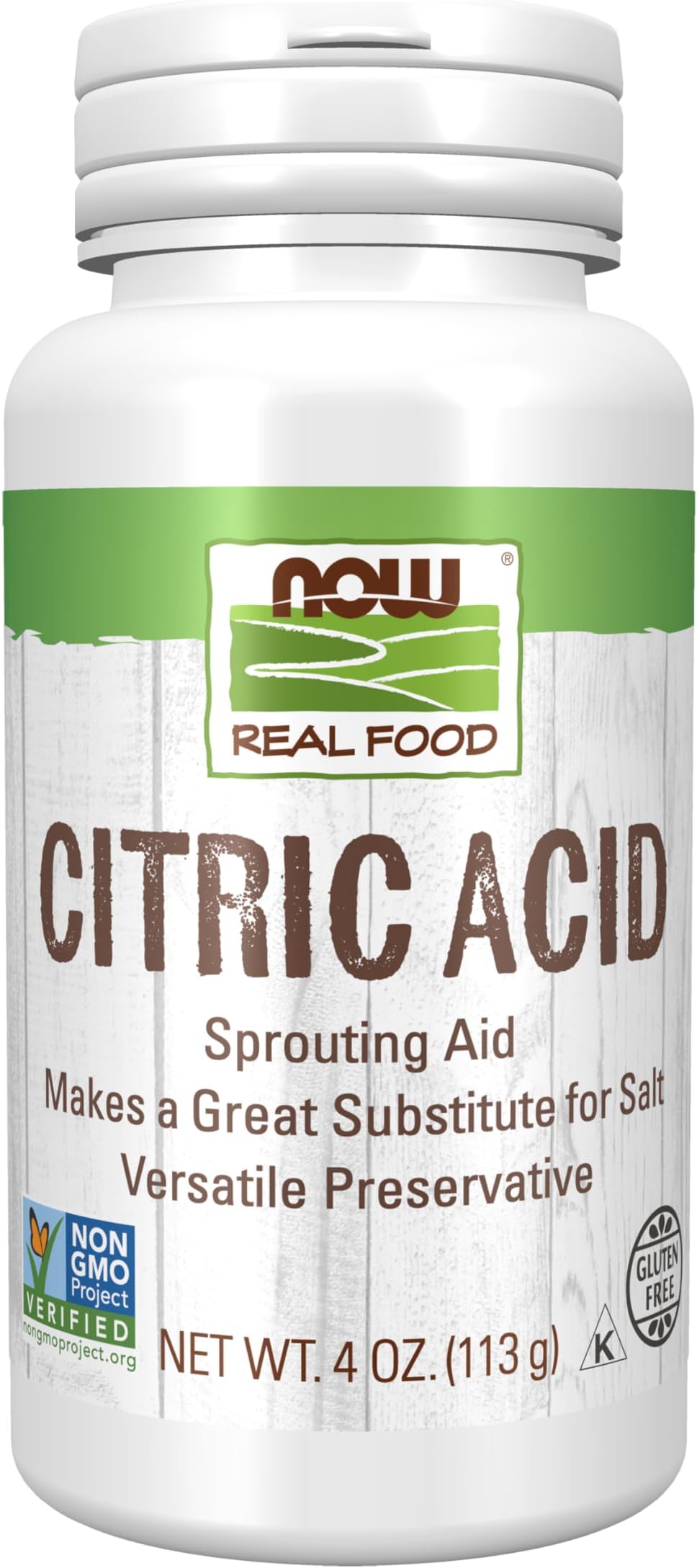 Citric Acid, Sprouting Aid, Great Substitute for Salt, Preservative Found in Citrus Fruits, 4-Ounces