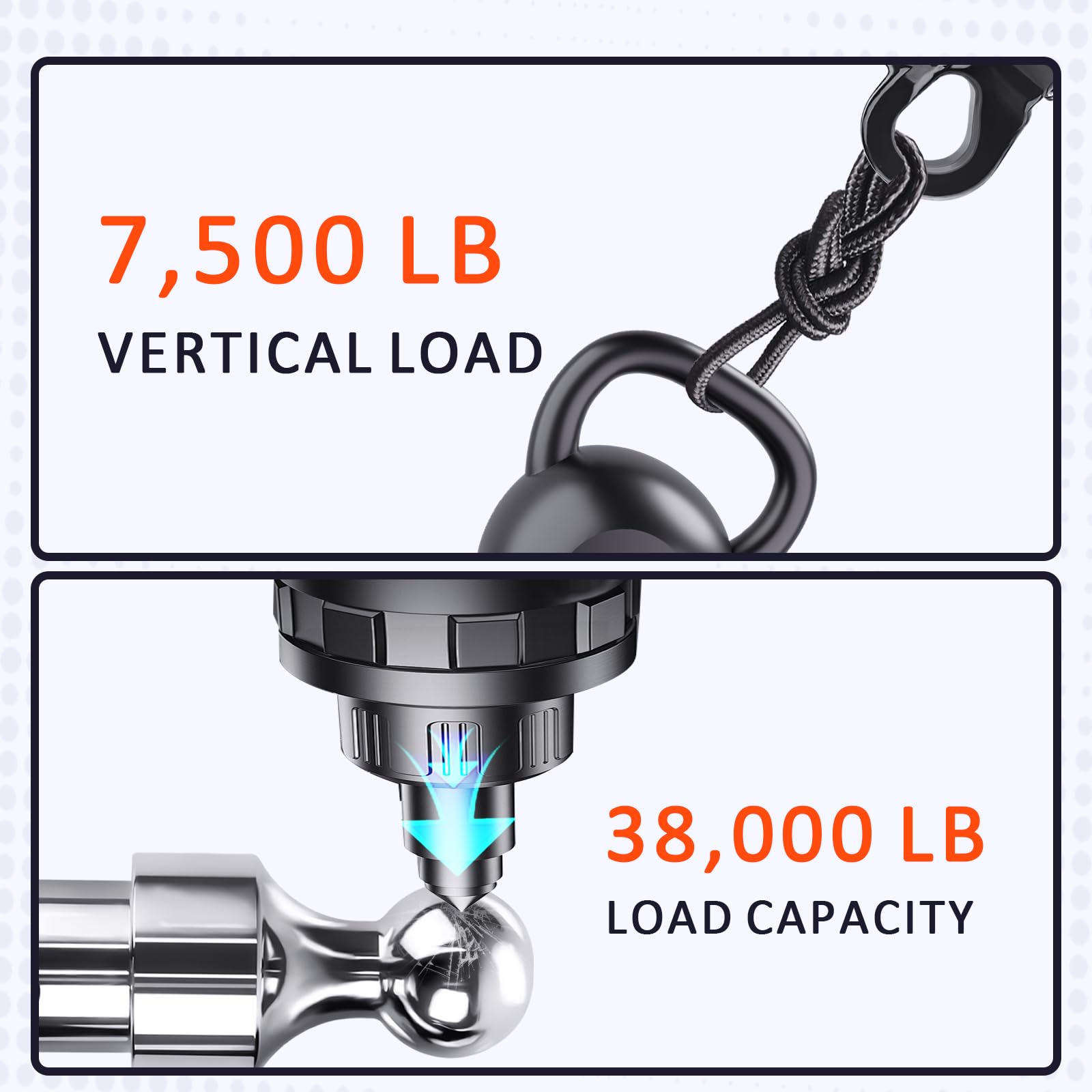 60692 Gooseneck Hitch Gooseneck Ball OEM - Key Features