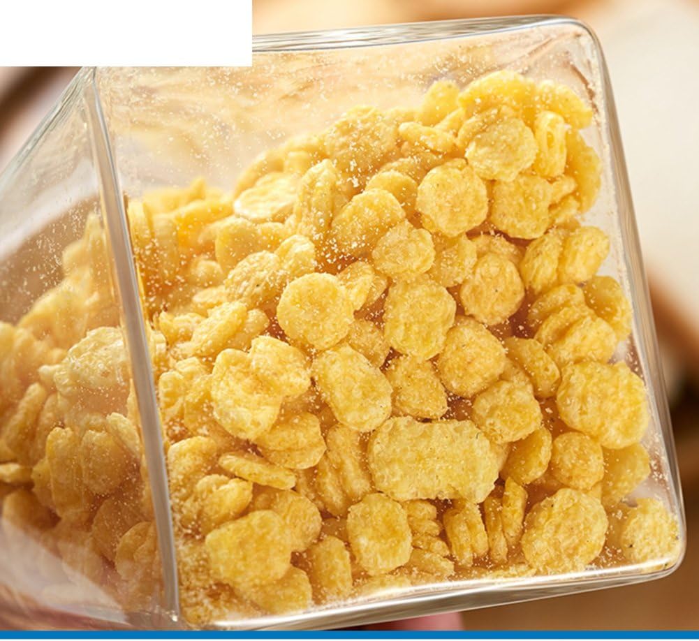 Glass-wood lid sealing cans,High temperature resistance of glass Square cans The caddy Snack cookie candy jar Storage bottle-B