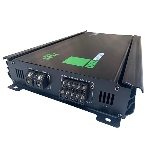 Amplificador de Audio para Auto Audio360 AD2500.5 5 Canales 2500W miniatura 5