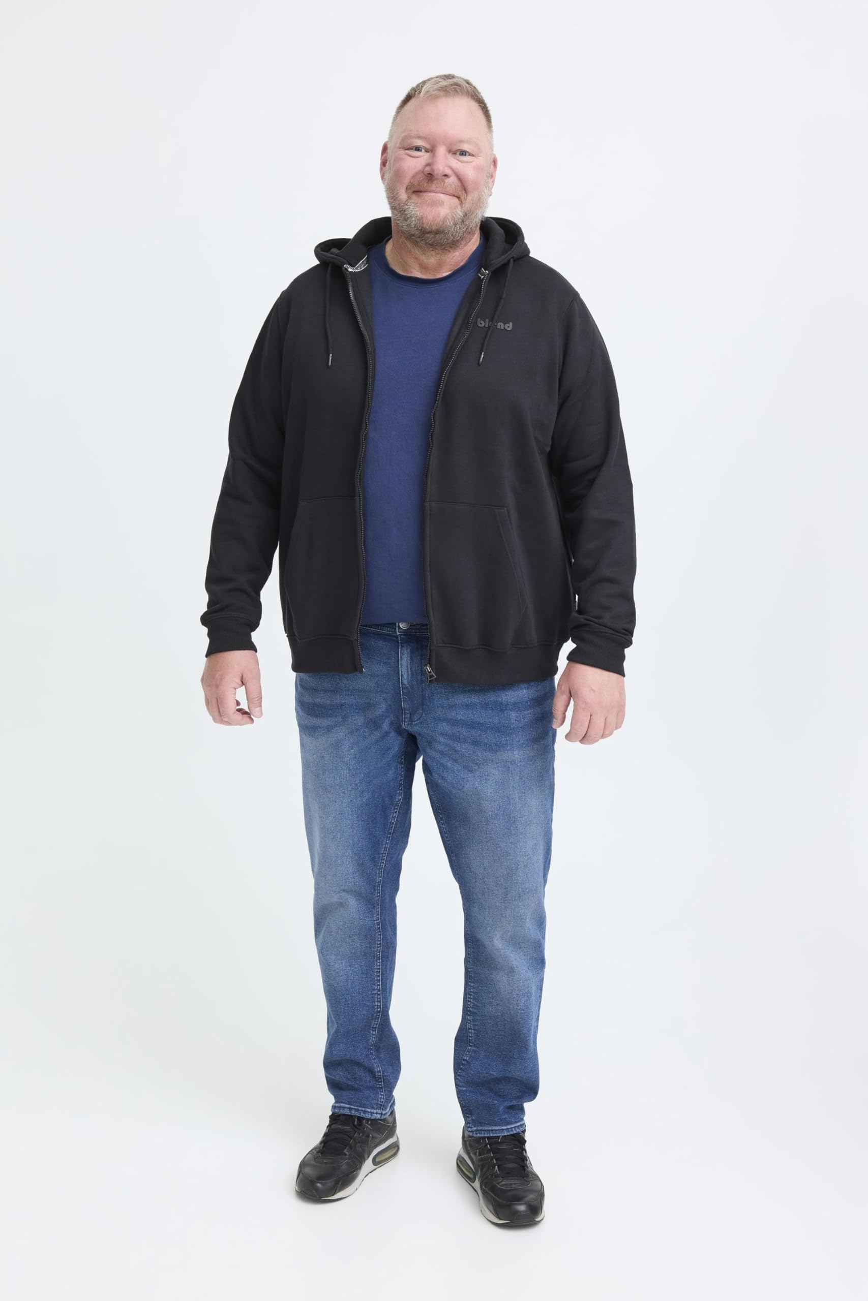Blend BHBdownton Herren Sweatjacke Kapuzenjacke Hoodie mit Kapuze Big&Tall