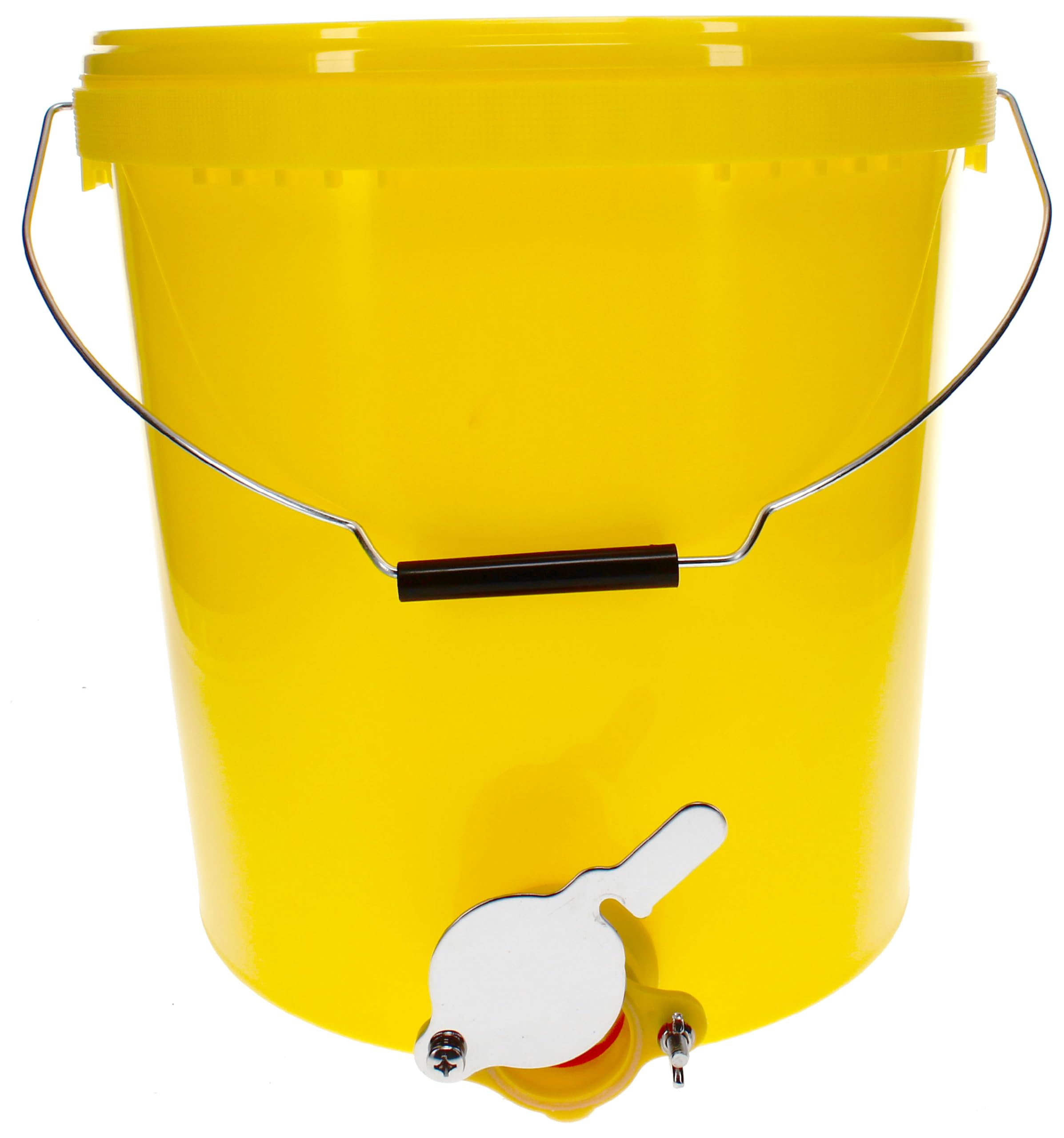 Abfülleimer Profi 25 kg mit Quetschhahn Plus Edelstahl Doppelsieb zum Sieben des Honigs im Set